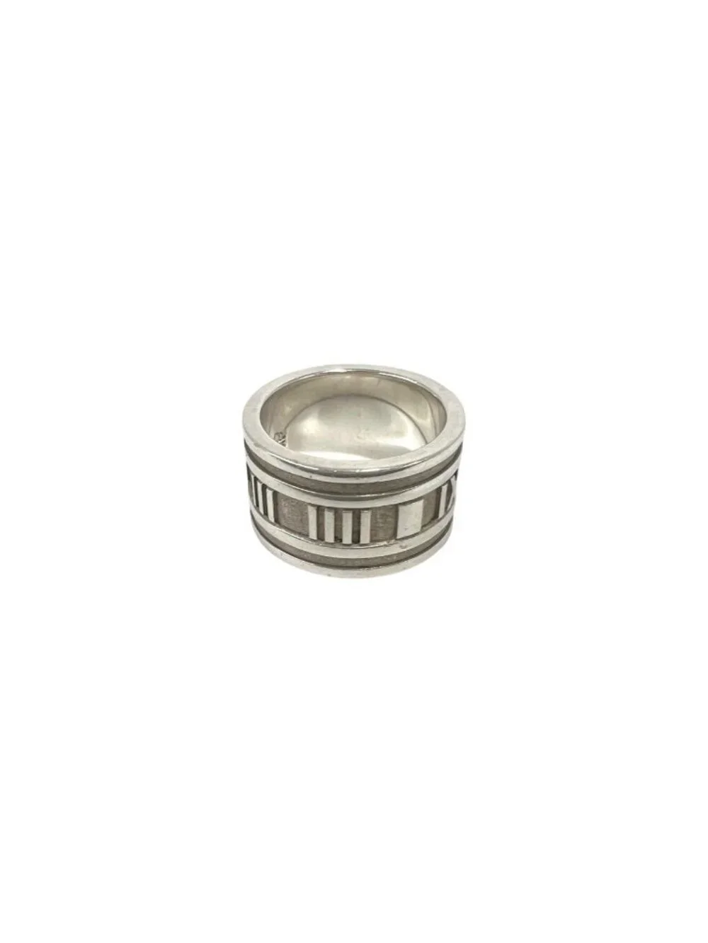 Tiffany & Co Vintage Atlas Wide Ring 925 Sterling Silver Accessory